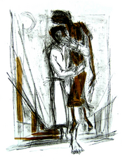 Sans Titre (2005) : Lithographie colorÃ©e sur Papier   65 x 50 cm.