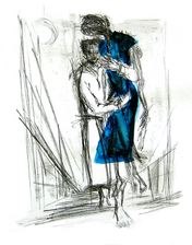 Sans Titre (2005) : Lithographie colorÃ©e sur Papier   65 x 50 cm.