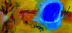 Sans Titre (2006) : Huile sur Toile   70 x 150 cm.