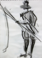 M.Loyal (2006) : Fusain sur Papier   40 x 30 cm.