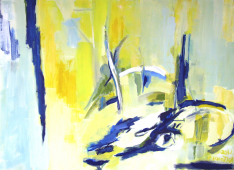 Faune (2012) : Acrylique sur Papier   73 x 100 cm.