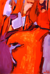 Torse (2012) : Acrylique sur Toile   116 x 81 cm.