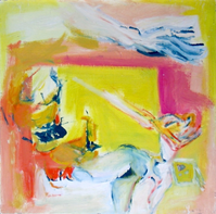 Cirque (1991) : technique mixte sur Isorel   60 x 60 cm.