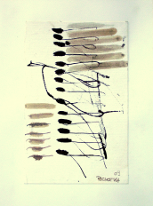 Quatorze (2009) : technique mixte sur Papier   32 x 24 cm.