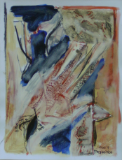 Jeu de Mains (2007) : technique mixte sur Papier   33 x 25 cm.
