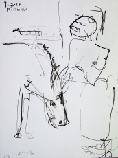 Anesse (2010) : Encre sur Papier   32 x 24 cm.