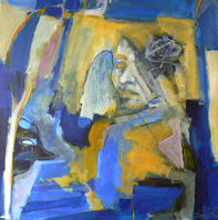 Attendrissement 4 (2015) : Acrylique sur Toile   80 x 80 cm.