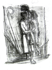 Sans Titre (2005) : Lithographie sur Papier   70 x 50 cm.