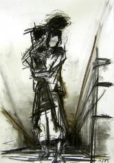 Sans Titre (2005) : Fusain sur Papier   59 x 42 cm.