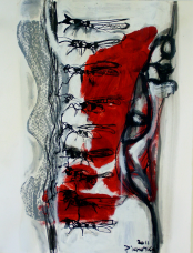 Le Chant de la Vague Grise (2011) : Encre sur Papier   33 x 25 cm.