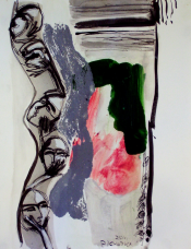 Le Chant de la Vague Grise (2011) : Encre sur Papier   33 x 25 cm.