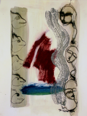 Le Chant de la Vague Grise (2011) : Encre sur Papier   33 x 25 cm.