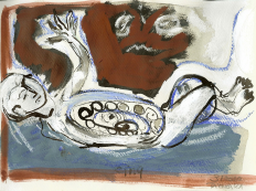 Sans Titre (2010) : Encre sur Papier   14 x 19 cm.