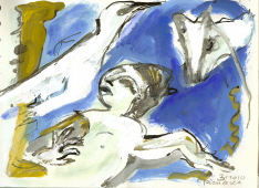 Sans Titre (2010) : Encre sur Papier   14 x 19 cm.