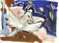 Sans Titre (2010) : Encre sur Papier   14 x 19 cm.