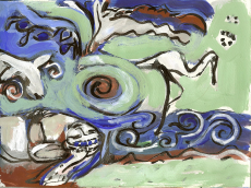 Sans Titre (2010) : Encre sur Papier   14 x 19 cm.