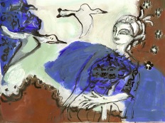 Sans Titre (2010) : Encre sur Papier   14 x 19 cm.