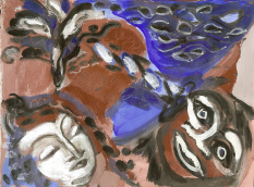 Sans Titre (2010) : Encre sur Papier   14 x 19 cm.