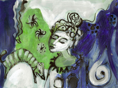 Sans Titre (2010) : Encre sur Papier   14 x 19 cm.