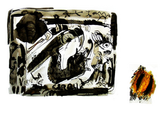 Sans Titre (2005) : Encre sur Papier   30 x 40 cm.