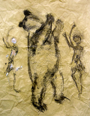 Sans Titre (2006) : Acrylique sur Papier   106 x 82 cm.