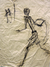 Sans Titre (2006) : Acrylique sur Papier   106 x 82 cm.