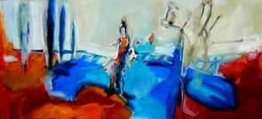 Sans Titre (2006) : Huile sur Toile   70 x 150 cm.