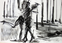 Sans Titre (2006) : Fusain sur Papier   30 x 40 cm.