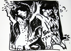 Sans Titre (2006) : Encre sur Papier   30 x 40 cm.