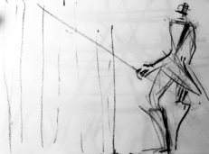 Sans Titre (2006) : Fusain sur Papier   30 x 40 cm.