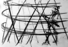 Sans Titre (2006) : Fusain sur Papier   30 x 40 cm.