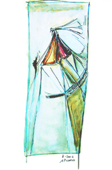 Sans Titre (2006) : Acrylique sur Papier   40 x 30 cm.