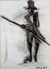 M.Loyal (2006) : Fusain sur Papier   40 x 30 cm.