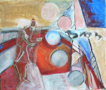 Les Ânes (2006) : Craie sur Papier   85 x 100 cm.