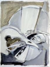 L'Ecriture du Dieu (2010) : Encre sur Papier   65 x 50 cm.