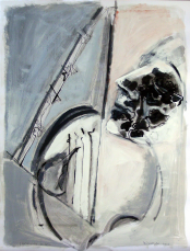 L'Ecriture du Dieu (2010) : Encre sur Papier   65 x 50 cm.