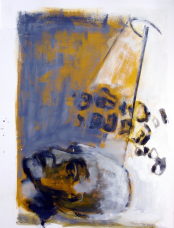 L'Ecriture du Dieu (2010) : Encre sur Papier   65 x 50 cm.