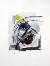 L'Ecriture du Dieu (2010) : Encre sur Papier   65 x 50 cm.