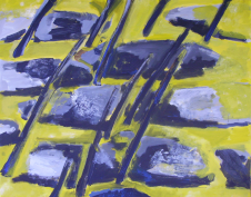 Gué (2012) : Acrylique sur Toile   73 x 93 cm.