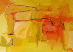Péléas Part (2012) : Acrylique sur Toile   81 x 116 cm.