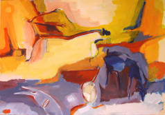 Péléas Part (2012) : Acrylique sur Toile   81 x 116 cm.