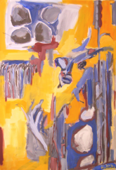 L'Après-Midi d'un Faune (2012) : Acrylique sur Toile   116 x 81 cm.