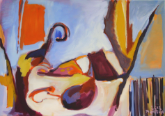 L'Après-Midi d'un Faune (2012) : Acrylique sur Toile   81 x 116 cm.