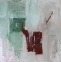 Fenêtre Branches 8 (2012) : Acrylique sur Toile   100 x 100 cm.
