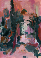 les Arcs (2015) : Acrylique sur Papier   110 x 75 cm.