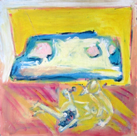 Cirque (1991) : Acrylique sur Isorel   60 x 60 cm.