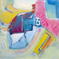 Cirque (1991) : Acrylique sur Isorel   60 x 60 cm.