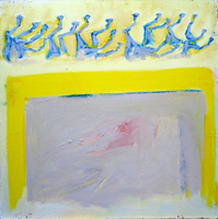 Cirque (1991) : Acrylique sur Isorel   60 x 60 cm.