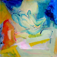 Cirque (1991) : Acrylique sur Isorel   60 x 60 cm.