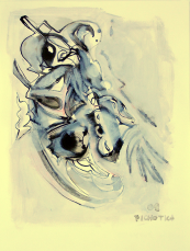 Vague Promesse (2009) : Encre sur Papier   32 x 24 cm.